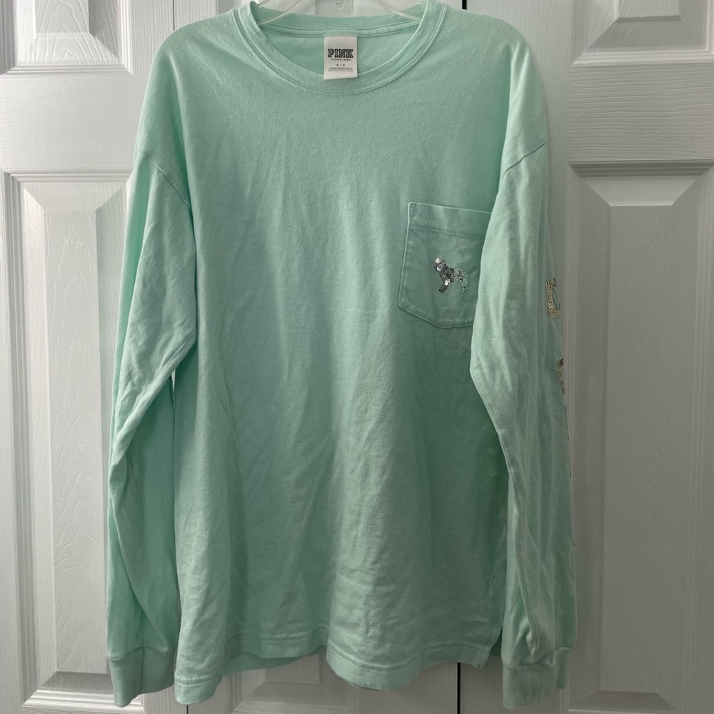 PINK by Victoria’s Secret Sequined Long Sleeve Shirt